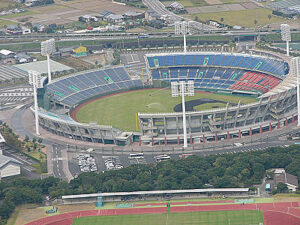 上空からのサンマリンスタジアム