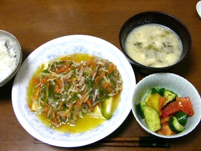 豆腐ステーキ野菜あんかけ