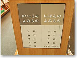 中書架横のサイン